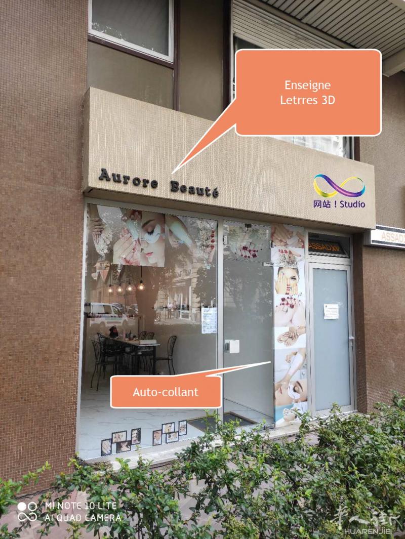 Enseigne Lettres 3D - Auto-Collant - Carte de Fidélité - TTC + Livraison Europe