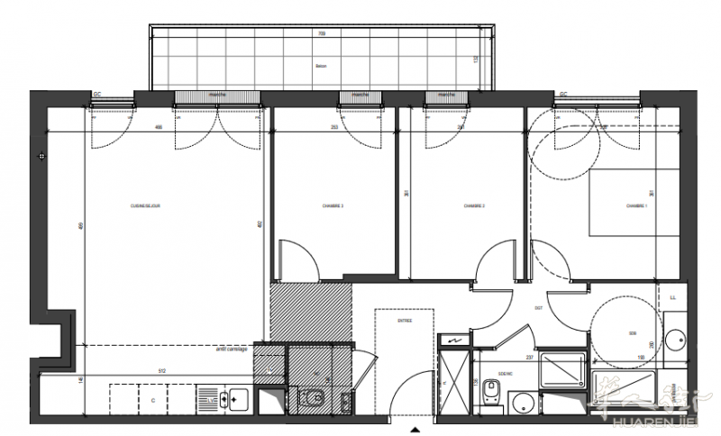 92省Rueil Malmaison塞纳河畔三室一厅新房,七月订购送公证费