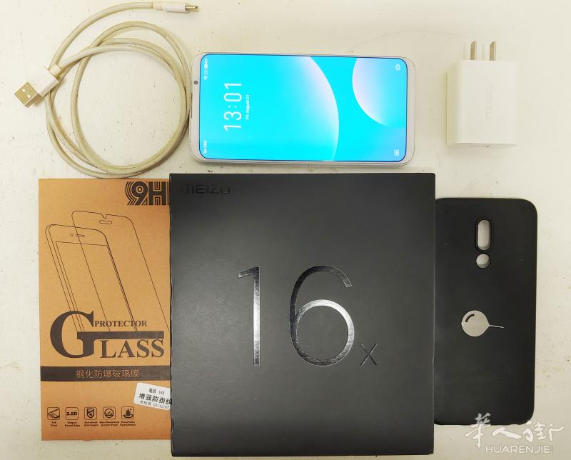 出二手99新魅族16X 汝窑白 6+64g，谷歌框架已安装，带盒和全套原装配件