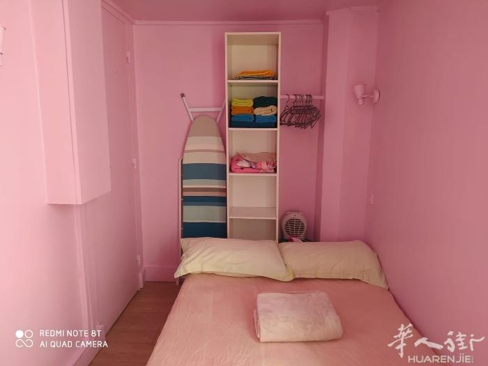 小巴黎11区，地铁3号线和9号线走路2分钟，粉色梦幻公主屋，全新粉刷独立Studio