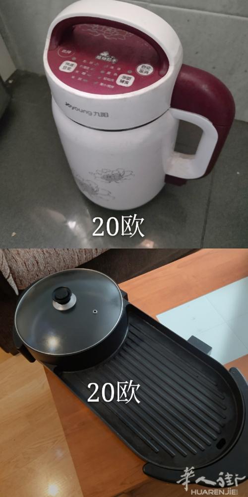 回国便宜出二手，豆浆机，烧烤火锅一体盘，卷发棒，收纳盒等，马德里oporto自取