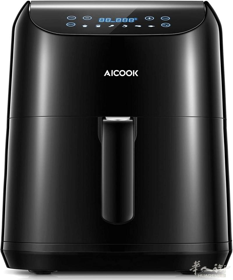 空气炸锅1700W 5.5L无油油炸锅，6种预设功能，LED触摸屏，可调时间温度