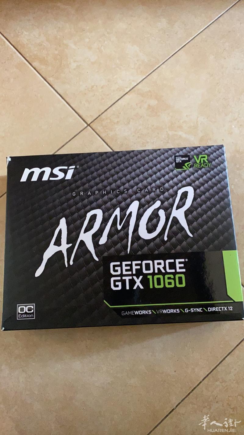 出一张MSI 1060 6g显卡 可玩 赛博朋克2077