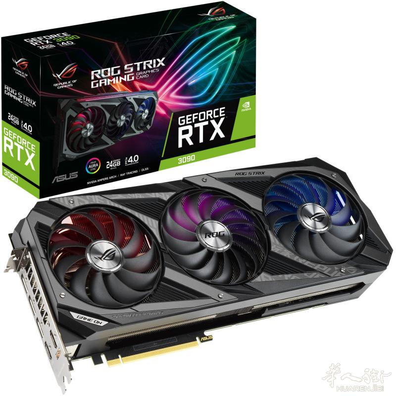 出华硕猛禽3090显卡 ASUS ROG STRIX RTX 3090 白色/黑色 gtx 980ti