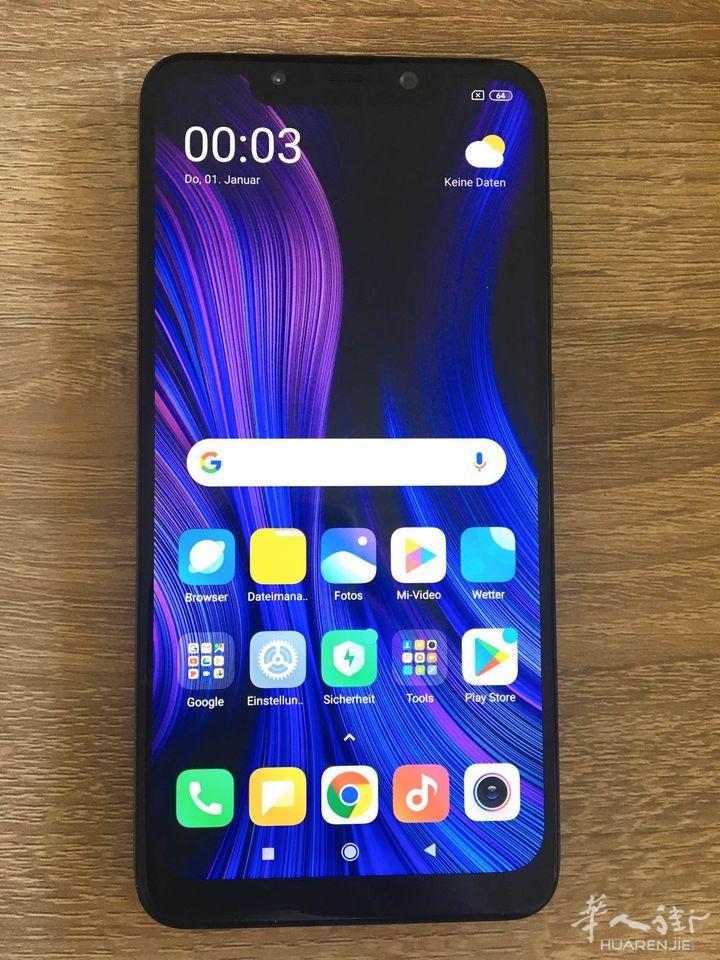 小米Pocophone F1,64G,双卡双待, Android 8.1 (Oreo)