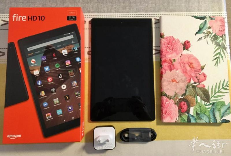 Amazon Fire HD 10 平板电脑,32GB,黑色,无广告版
