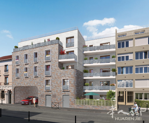 Aubervilliers市中心双地铁房，南北通透三室一厅自住40W出头