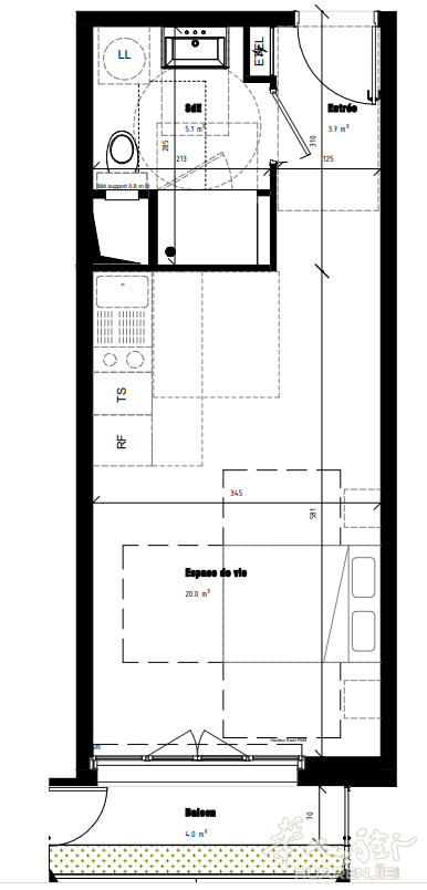 小巴黎13区新房,绝佳自住投资小户型!