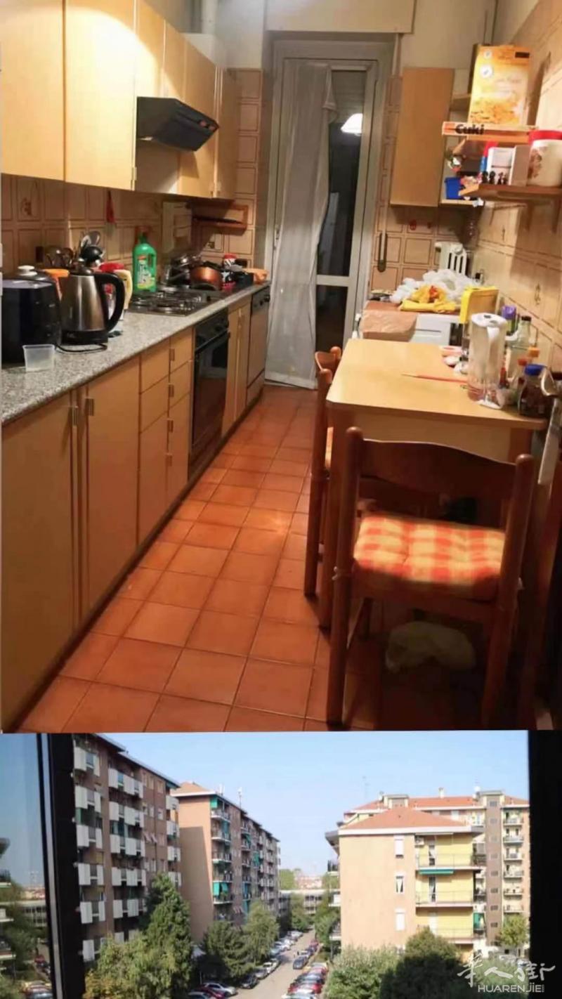 【affori centro地铁口】【1100两室一厅一卫】包物业暖气水,私人合同,距离地铁1分钟,大阳台!很舒适的大小区。