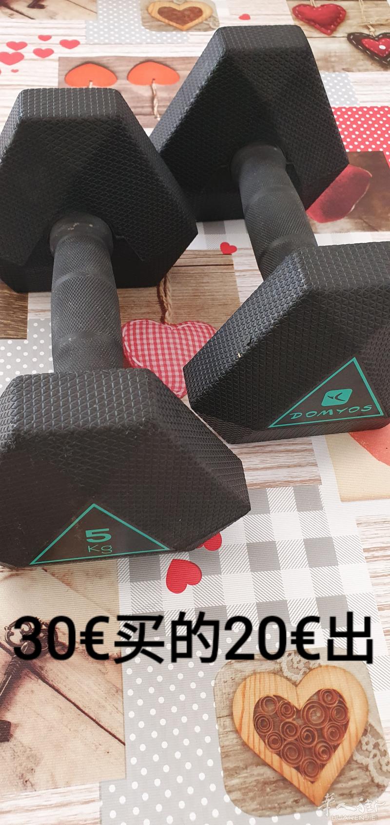 迪卡侬5KG 哑铃 一对