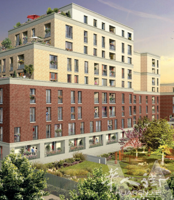 巴黎94省Ivry sur seine 三房一厅有增值税减免，地铁快线房！