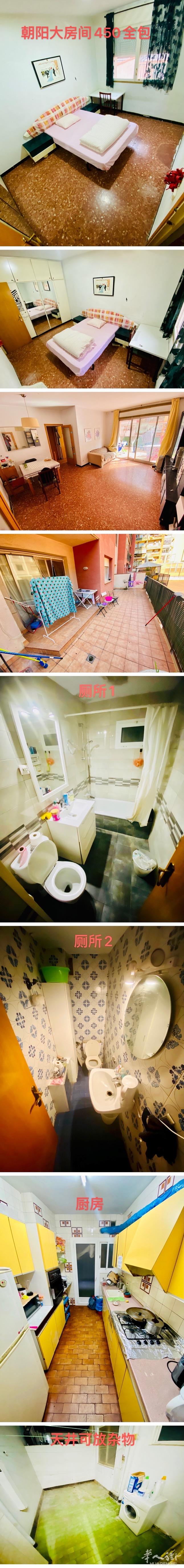 房子位于地铁1号线L1 plaza de sants附近
