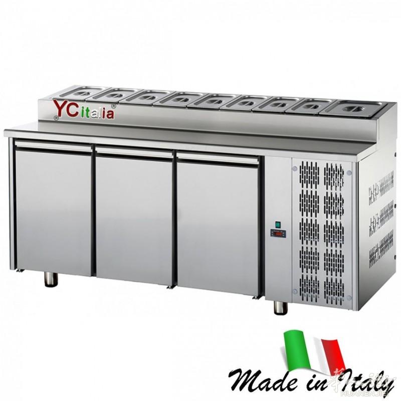 Tavolo refrigerato snack 3 sportelli