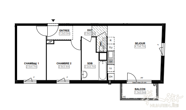 78省Carrières sous Poissy 花园社区两房一厅自住价仅售21.5W,欢迎联系!
