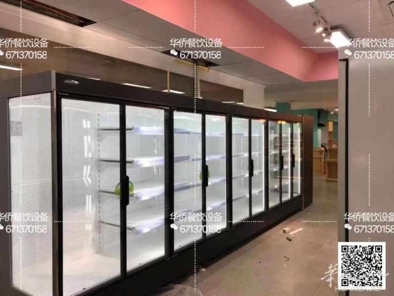 出售超市local连排多门展示冰箱,尺寸可订制,分体马达或连体,马达专业制冷效果好,质量耐用,超市、货行等店铺量身订制