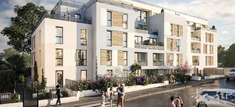 中瑞地产新房上新：巴黎78省verneuil sur seine 现代公寓，单身公寓到三室一厅