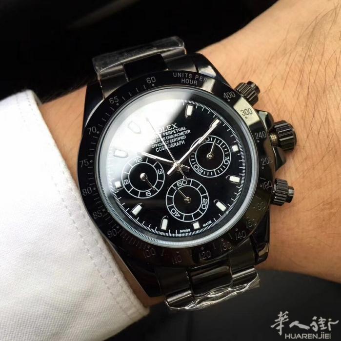 劳力士Rolex‼️酷炫黑-迪通拿限量75周年纪念版尺寸43mm 精钢拉丝带原