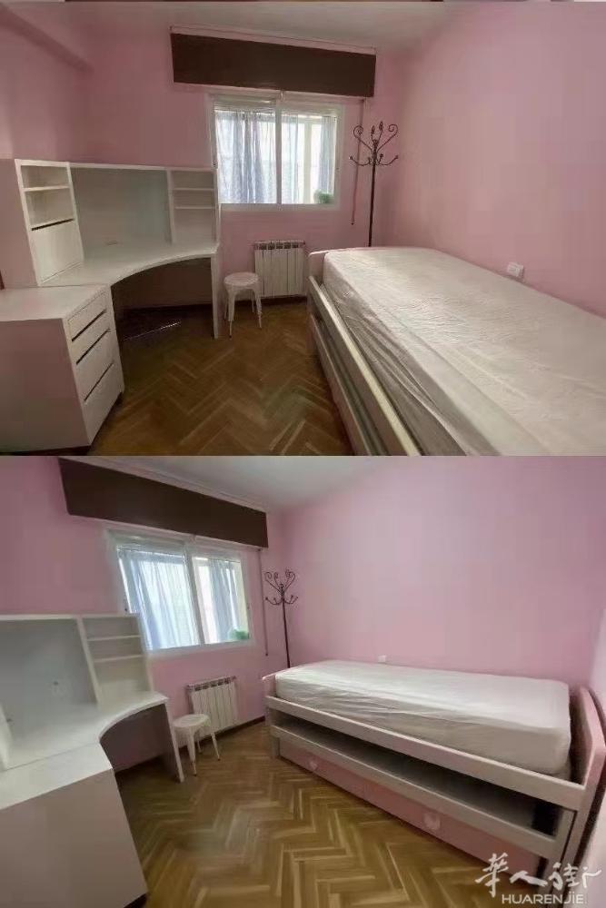 🏡Alcobendas单间出租 ，房子三房一厅一卫， 只接受分租，租金400/