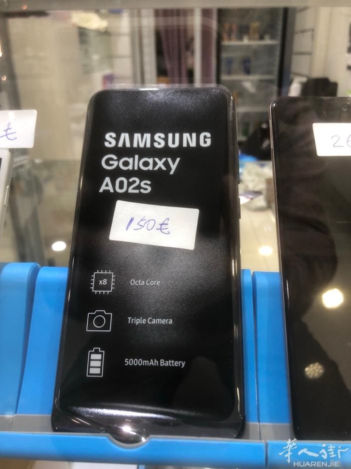 三星全新手机 A02S ，32G， 减价 150€销售  电话微信同号：0668