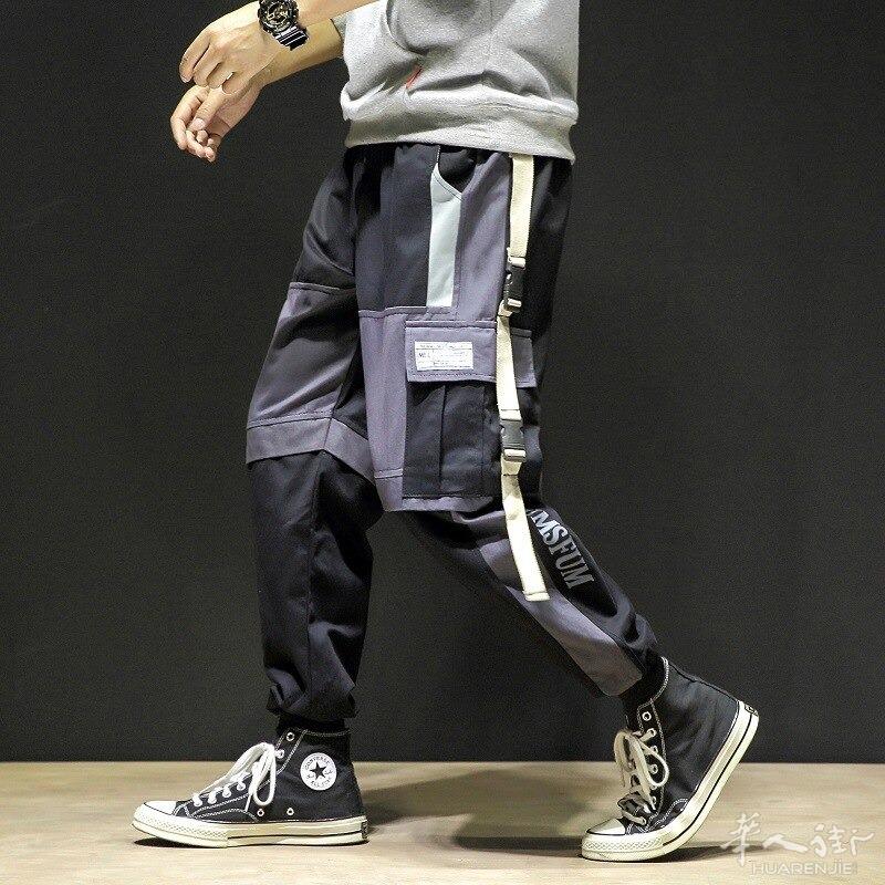 2021 男士工装裤原宿风格休闲街头嘻哈裤多口袋 外省可以邮寄，更多图片请加微信号  + 微信 631961275