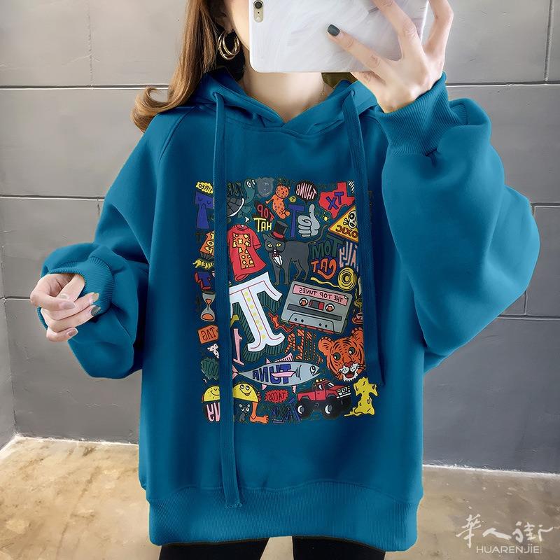 大码女装2021年秋冬新款洋气时尚卫衣胖妹妹显瘦减龄宽松加绒上衣  预定款三个星期到货 外省可以邮寄，更多图片加  + 微信 631961275