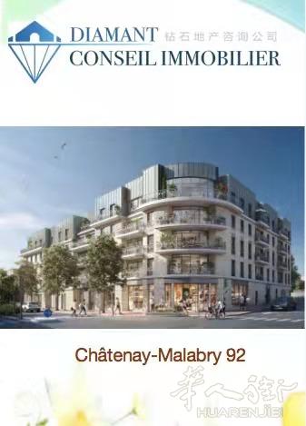 钻石地产公司隆重推荐 L'Absolu，位于Châtenay-Malabry的宝藏新星！