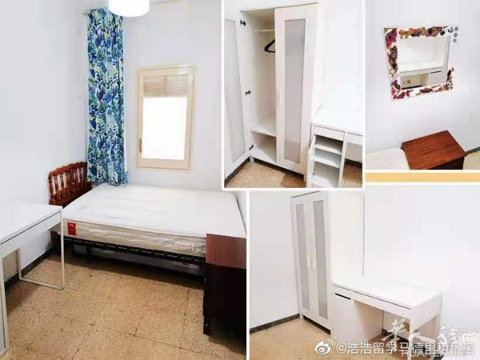 🏡西班牙广场附近poblesec站，楼下步行到地铁口仅3分钟，有3号线直达大学