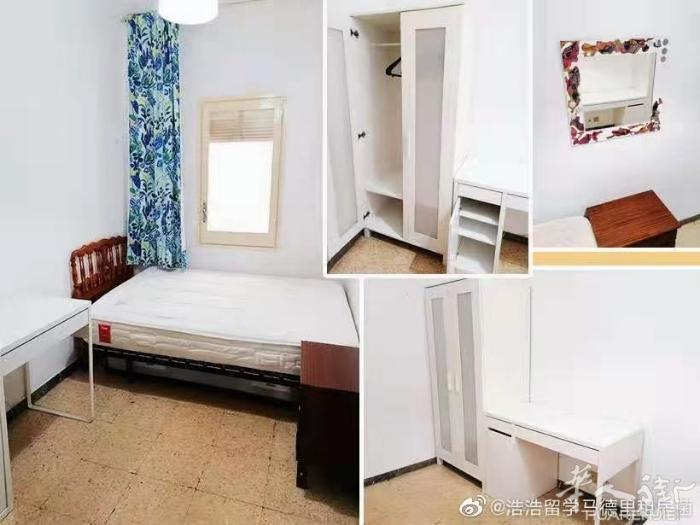 🏡西班牙广场附近poblesec站楼下步行到地铁口仅3分钟，有3号线直达大学