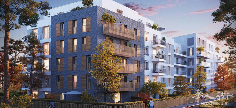 巴黎78省Sartrouville花园社区，自住非常划算，小预算家庭不容错过