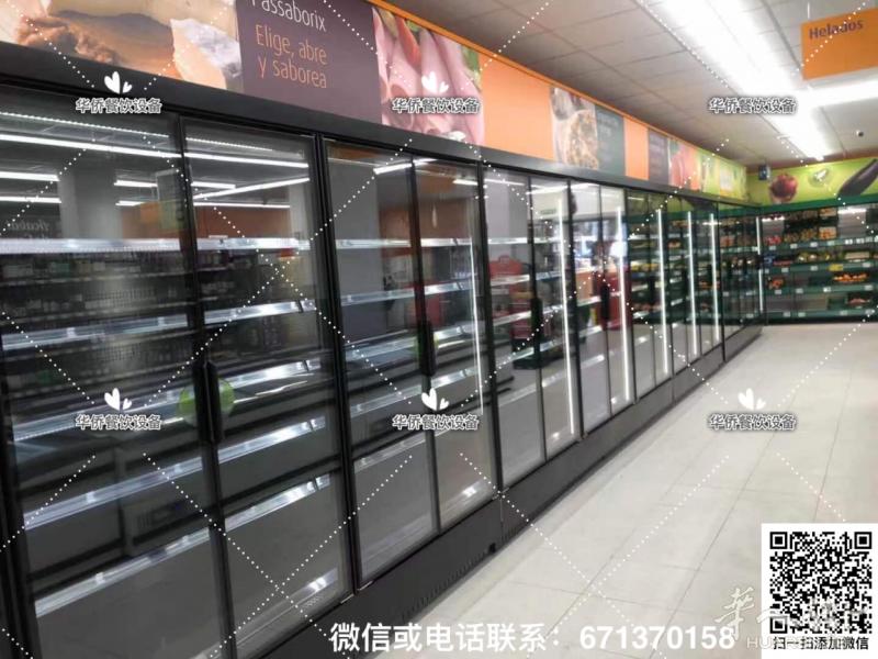 专业定制连排展示冰箱，马达分体或连体，尺寸根据LOCAL定制