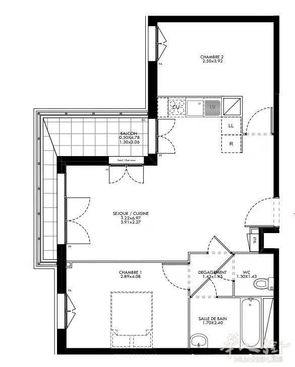 Bobigny地铁15号线、T1电车线600米，新房两房一厅有增值税减免，欢迎联系咨询