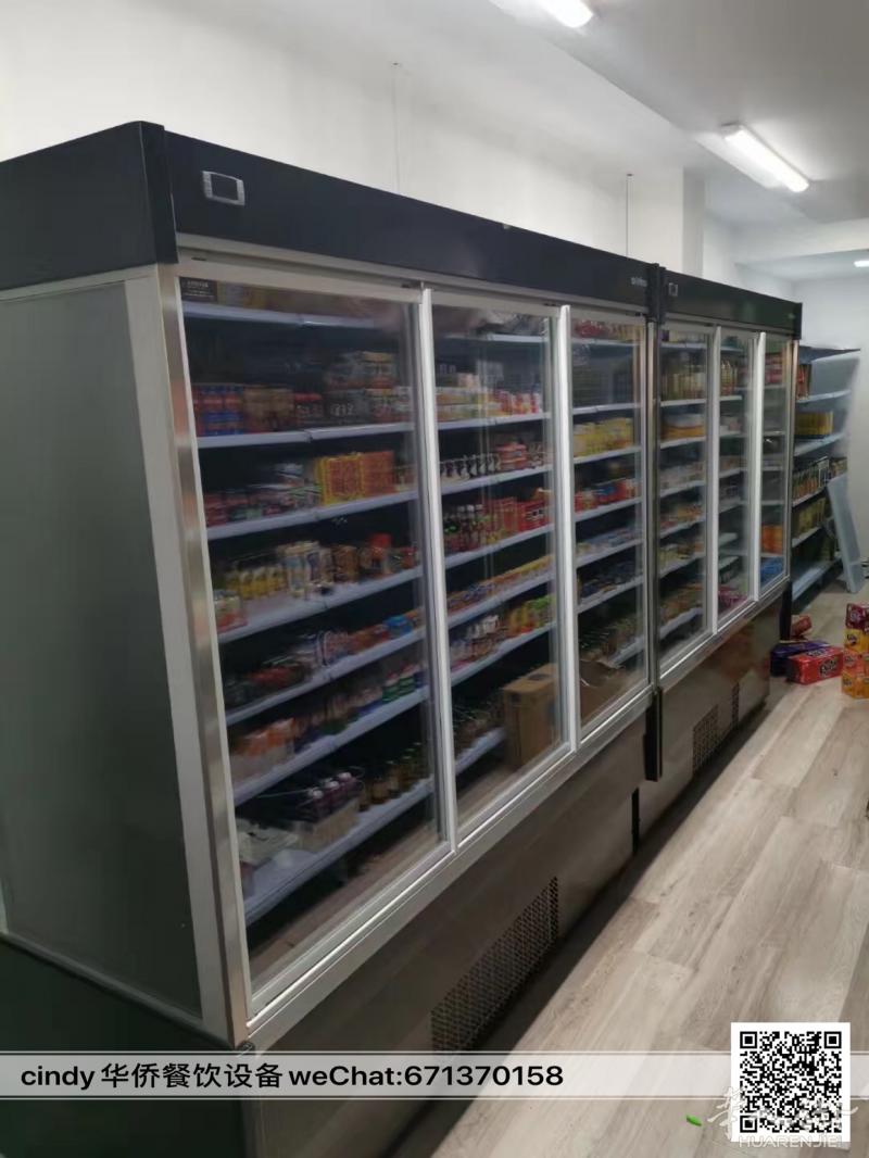出售超市local连排多门展示冰箱，尺寸可订制，马达专业制冷效果好，