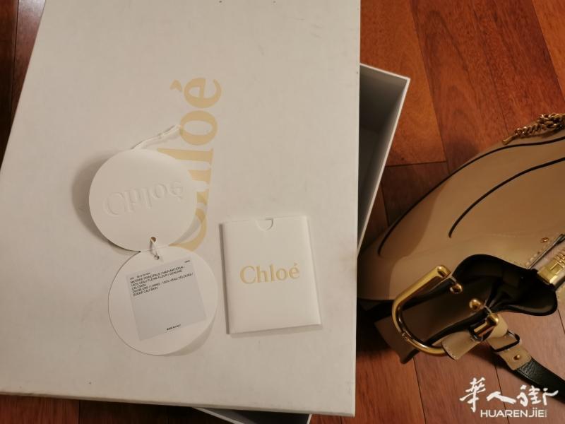便宜出 Chloé 米黄色手提包单肩包