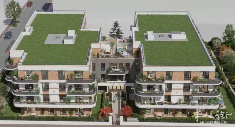 巴黎92省富人区“4花城市”  Rueil-Malmaison高级花园社区新房，欢迎联系