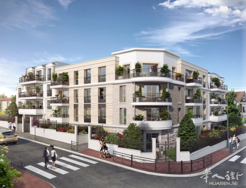 5月预定送公证费巴黎93省富人区Neuilly Plaisance市中心法式花园社区