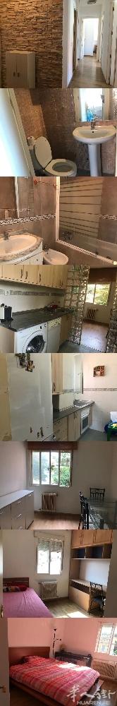 🏡马德里六线Alto Extremadura两个房间出租，地铁口三分钟，房子四