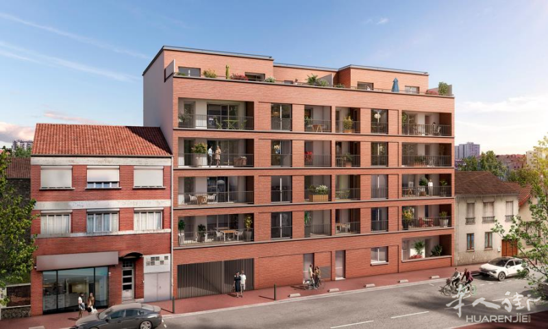 93省La Courneuve靠近Aubervilliers市政厅的优质新房,地铁快线房