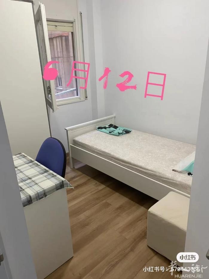 🏠巴塞单间出租，巴塞BAC DE RODA L2地铁站旁，房子四房一厅，客厅有