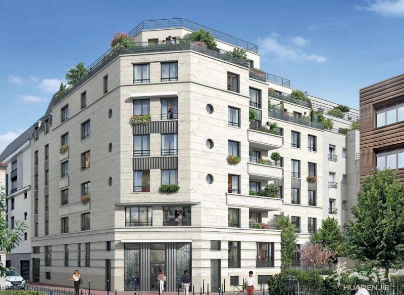 Levallois对面Asinière sur seine老城区市中心洋房，步行3分钟到车站