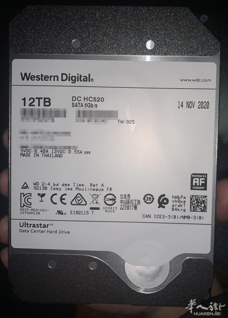 西数企业盘 3X12TB (三个硬盘)送馒头💊(PT站)