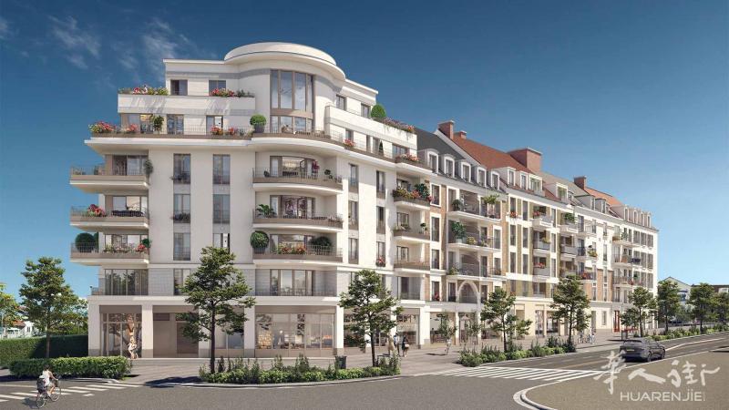 小巴黎上班大巴黎富人区居住生活,20分钟通勤!95省富人区CORMEILLES EN PARISIS市中心花园洋房