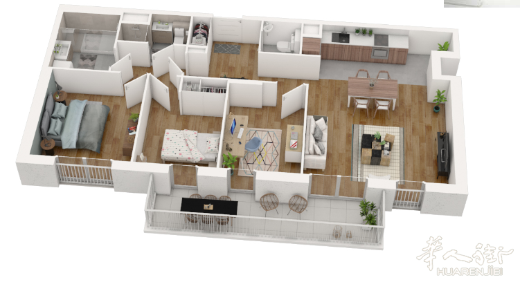 巴黎92省富人区Rueil Malmaison塞纳河畔三室一厅新房马上交房本月预定有惊喜！欢迎带材料联系咨询