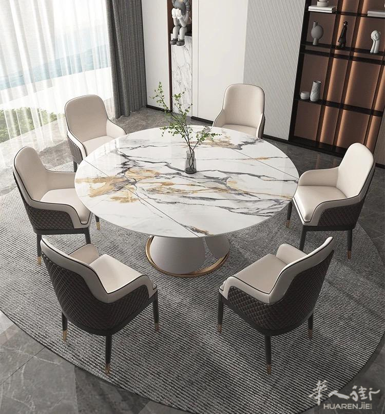 精品实木岩板中式餐桌椅子可单件或者配套购买