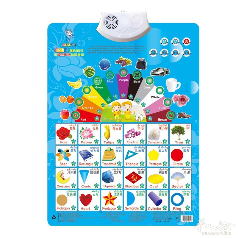 出中英双语有声挂图 非常适合小孩子