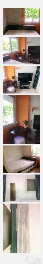🏡Sant Andreu区单人大床房出租，附近交通便利，距离地铁一号线步行2分