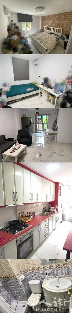 🏡马德里3号线San fermin地铁站两个房间  1主卧＋空调,月租350