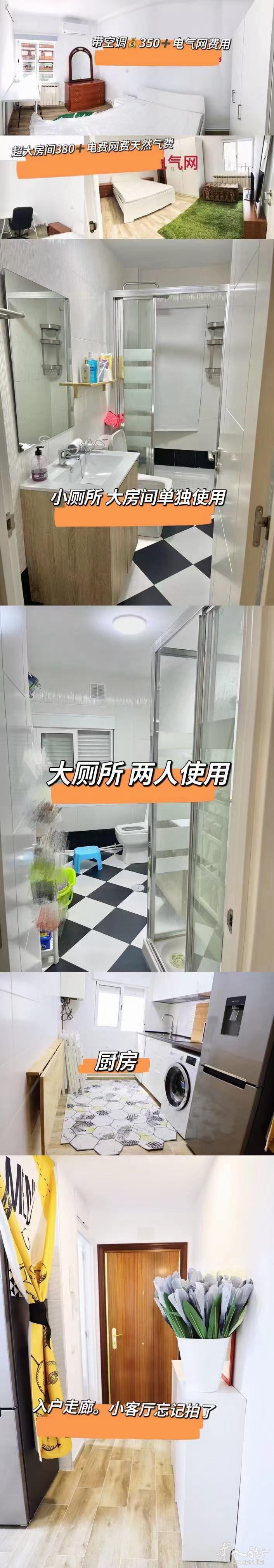 6号线oporto两个 。房间出租