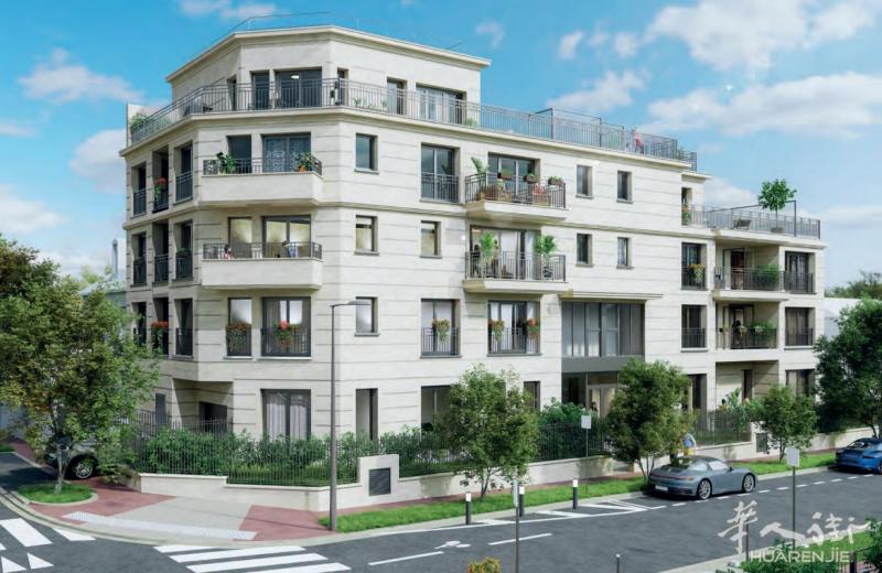 大巴黎94省富人区SAINT-MAUR-DES-FOSSES新房，A线850米，高端石质建筑