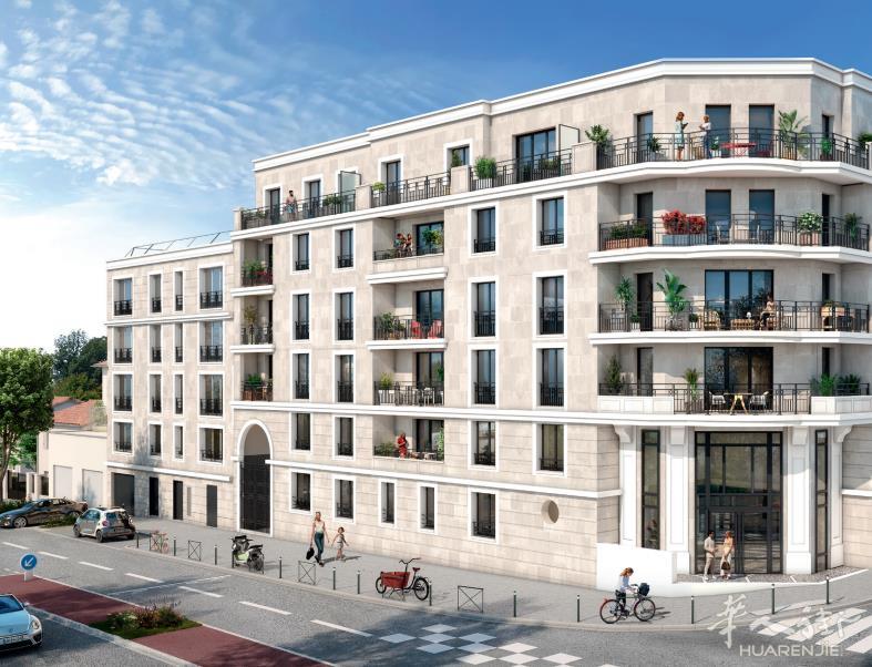大巴黎A线沿线,94省富人区LE-PERREUX-SUR-MARNE新房,高级石质建筑‼