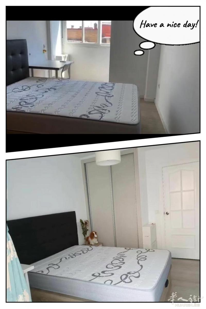 5号线Carabanchel地铁站两间大床房
